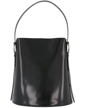 Coperni Calfskin Leather Shoulder Bag - Black