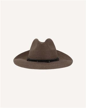 Brunello Cucinelli Woven Straw Hat, Size Small - Brown
