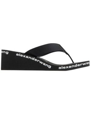 Alexander Wang Aw Wedge Flip-Flops, Brand Size 38 Us - Black