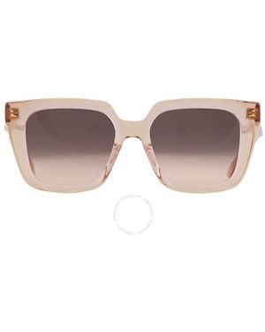 Dior Midnight S1i Pink Grey Gradient Square Sunglasses Cd40092i 74b 53 - Brown