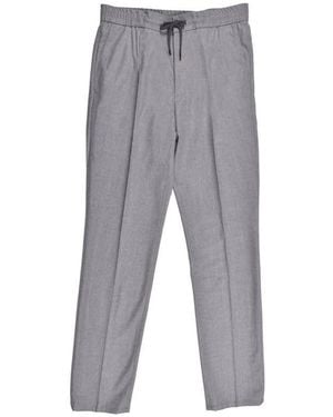 Brunello Cucinelli Virgin Wool Drawstring Trousers, Brand Size 54 (Us - Grey