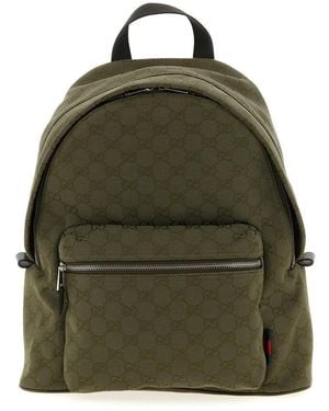 Gucci Medium Gg Backpack - Green