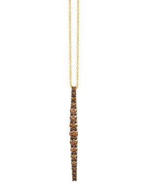Le Vian Ladies Chocolate Stilletto Necklaces Set - Metallic