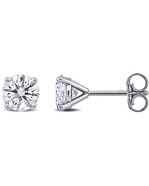 Created Forever 2 1/2Ct Tw Lab-Grown Diamond Solitaire Stud Earrings - Metallic