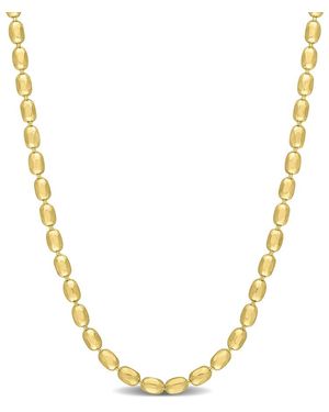 Amour Oval Ball Chain Necklace - Metallic