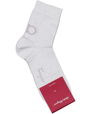 Ferragamo Gancini Lurex Socks - Grey