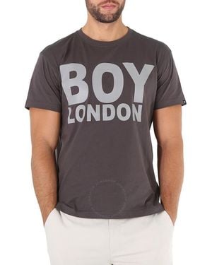 BOY London Reflective Logo T-Shirt - Gray