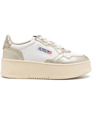 Autry Medalist Platform Trainers, Brand Size 36 Us - White