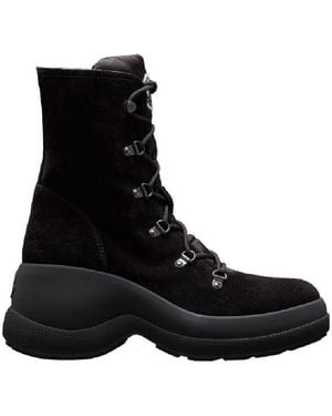 Moncler Lace-Up High-Top Boots, Brand Size 37 (Us - Black