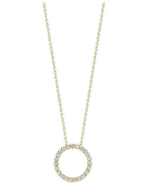 Roberto Coin Circle Pendent With Diamonds - Metallic