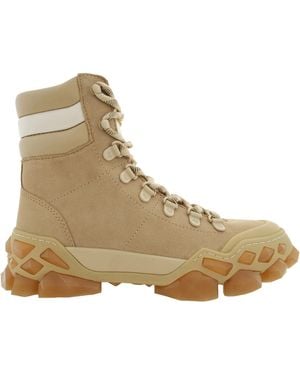 Jimmy Choo Diamond X Hike M Barley Crosta Hiking Boots, Brand Size 35 Us Size 5 - Natural