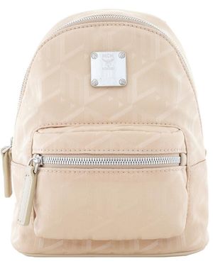 MCM Mini Stark Bebe Boo Backpack - Natural