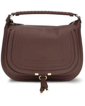 Chloé Chlo Calf Leather Shoulder Bag - Brown