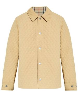 Burberry Reversible Quilted Check Nylon Jacket - Natural