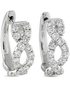 LB Exclusive 18K 0.67Ct Diamond Earrings Aer 10961 - Metallic
