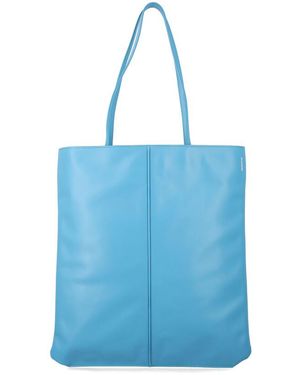 Jil Sander Linea Leather Tote - Blue