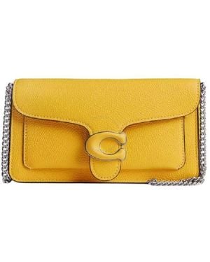 COACH Detachable Chain Strap Shoulder Bag - Yellow