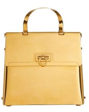 Ferragamo Ferragamo Trifolio Small Handbag - Metallic
