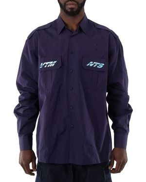 VTMNTS Military-Style Police Shirt - Blue