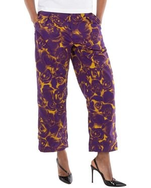 Burberry Floral Print Trousers, Brand Size 10 Us - Red