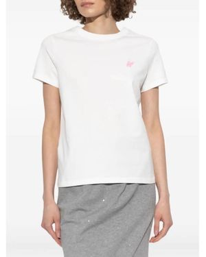KENZO Elephant Logo Embroidered Cotton T-Shirt - White