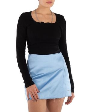 1017 ALYX 9SM Ladies Chain-Link Long-Sleeved Top, Brand Size 36 (Us Size 2) - Black