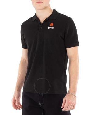 KENZO Boke Flower Motif Polo Shirt - Black