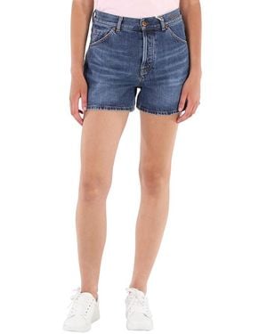 Chloé Ladies Kadovar High-Waisted Denim Jean Shorts, Waist - Blue