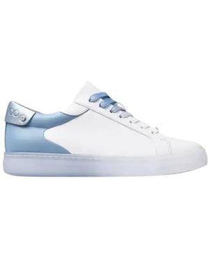 Jimmy Choo Rome/F Leather Low-Top Trainers, Brand Size 35.5 Us - White
