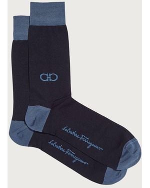 Ferragamo Gancini Jacquard Socks - Blue