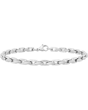 Robert Alton Stainless Steel Flat Anchor 4Mm Bracelet - Metallic
