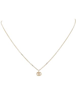 Gucci Gg Running 18Kt Rose Necklace - Metallic