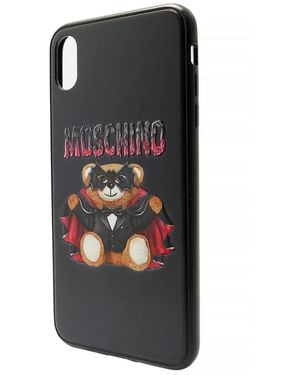 Moschino Bat Teddy Iphone Xs Case - Black