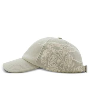 Burberry Ekd Cotton-Blend Baseball Cap - White
