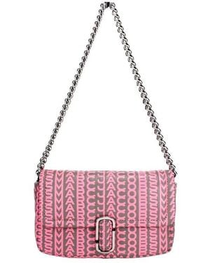 Marc Jacobs Monogram Pattern Shoulder Bag - Pink