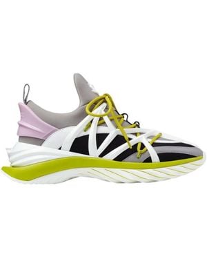 Jimmy Choo Cosmos/F Low-Top Trainers, Brand Size 37 Us - Green