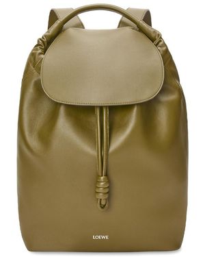 Loewe Flamenco Calfskin Backpack - Green