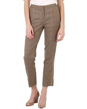 Burberry Houndstooth Check Tailored Pants, Brand Size 4 (Us - Natural
