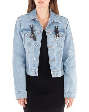 JW Anderson Padlock Strap Trucker Denim Jacket - Blue