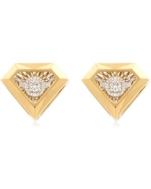 Picasso and Co 18K Diamond Cut Earrings - Metallic