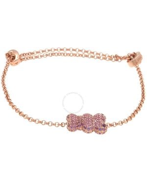 Apm Monaco Yummy Bear Rose Alloy Adjustable Bracelet - Multicolour