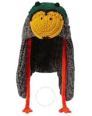 Burberry Vine Wool Duck Beanie - Black