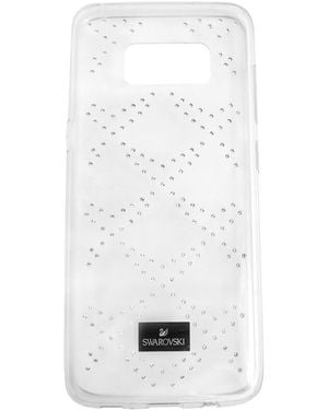 Swarovski Transparent Hillock Samsung Galaxy S 8 Smartphone Case With Bumper - White
