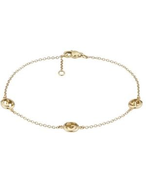 Gucci Interlocking G 18Ct Bracelet - Metallic