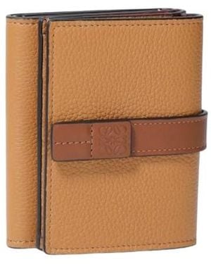 Loewe Trifold Calfskin Wallet - Brown
