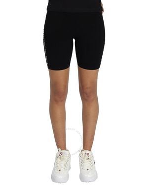Off-White c/o Virgil Abloh Rib-Knit Biker Shorts - Black