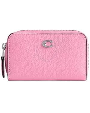 COACH Zip Around Card Case - Pink