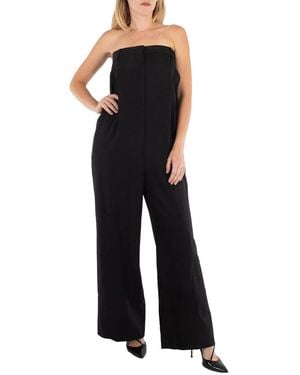 Burberry Ekd Embroidered Tailored Jumpsuit, Brand Size 8 (Us - Black