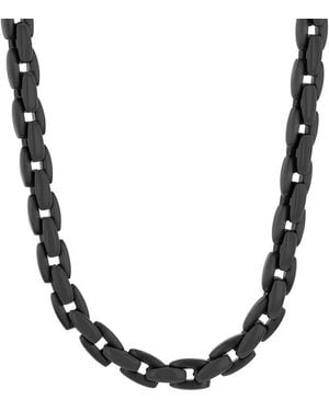 Robert Alton Ip Stainless Steel High Polish/Satin Fashion Chain - Black