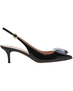 Gianvito Rossi Gianvito Ross Jaipur Sling 55 Pointed Toe Slingback Heels, Brand Size 36 (Us - Black